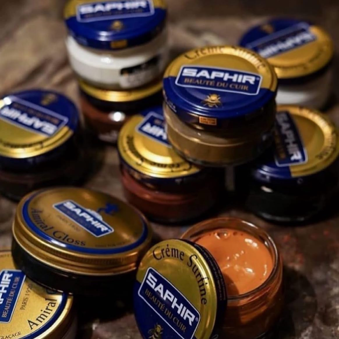 Creme Surfine Pommadier Shoe Polish - Beeswax Cream for Leather Products