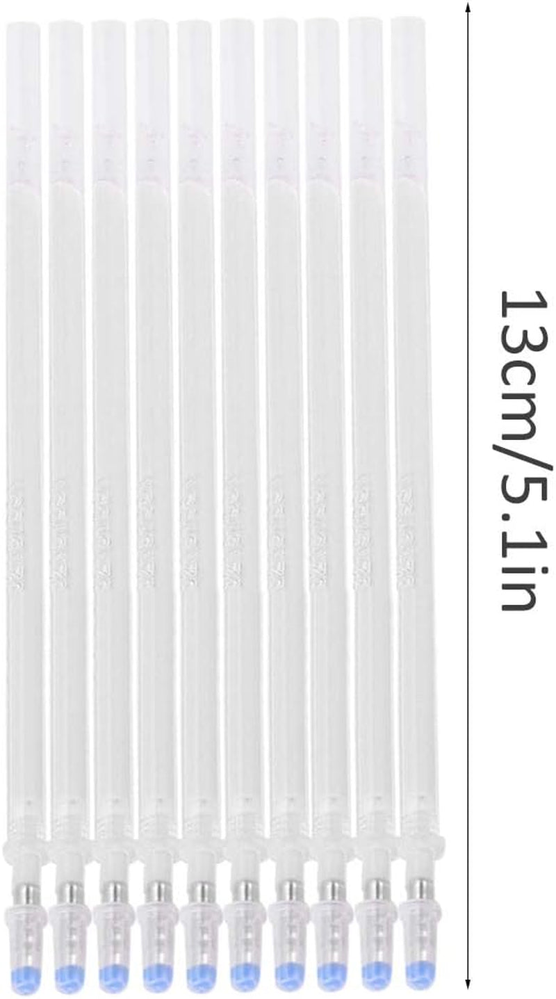 100Pcs Heat Erasable Fabric Pens, Heat Pens White High Temperature Disappearing Pen Fabric Clothes Marker Pen for Leather Fabric Quilting and Dressmaker