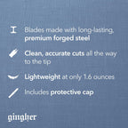 Featherweight Thread Clippers - 4" Stainless Steel Snips - Sharp Thread Puller with Protective Cap for Crafts - Black