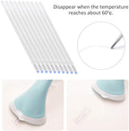 100Pcs Heat Erasable Fabric Pens, Heat Pens White High Temperature Disappearing Pen Fabric Clothes Marker Pen for Leather Fabric Quilting and Dressmaker