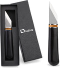 Leather Skiving Knife, Pointed Skiving Cutting Knife with Wooden Handle, Leather Skiver - with Exquisite Package for DIY Leathercraft