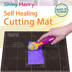 A2 Cutting Mat around 18" X 24", Self Healing Double Sided 5-Ply Mat for Crafts, Fabric, Sewing, Quilting, Workbench, Scrapbooking, Projects - Black/Gray