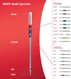 SINGER 4723 Universal Regular Point Sewing Machine Needles, Size 90/14, 4-Count