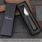 Leather Skiving Knife, Pointed Skiving Cutting Knife with Wooden Handle, Leather Skiver - with Exquisite Package for DIY Leathercraft